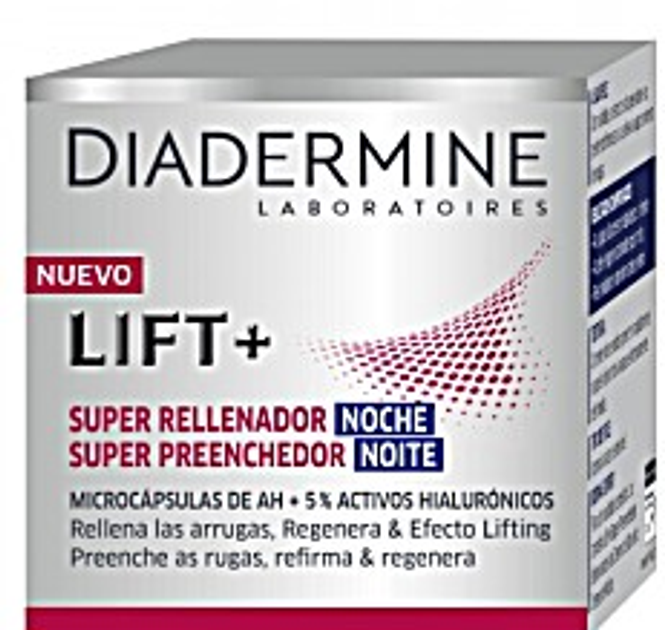 Krem do twarzy na noc Diadermine Lift Super Filler Crema Rellenadora Noche 50 ml (8410436250139) - obraz 1