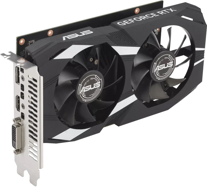 Відеокарта ASUS PCI-Ex GeForce RTX 3050 Dual OC Edition 6GB GDDR6 (96bit) (1537/14000) (HDMI, DisplayPort, DVI-D) (90YV0K60-M0NA00) - зображення 5