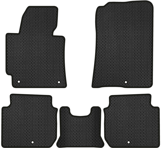Акція на EVA килимки EVAtech в салон авто для Kia Forte (YD) 2012-2018 3 покоління Htb USA 5 шт Black від Rozetka