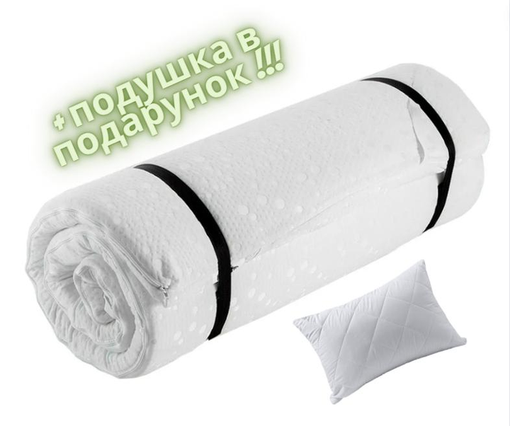 Матрас на диван. Ортопедический топпер 110*190см + в подарок подушка 50 ...