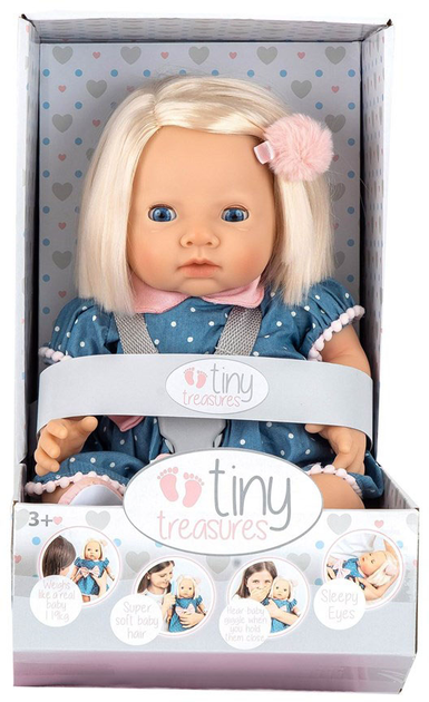 Lalka bobas Tiny Treasure Giggle Doll 39 cm (5713396302669) - obraz 1