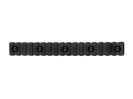 Рейка Пікатінні КРУК CRC 9019 Чорний АНОД на 17 слотів із кріпленням M-Lok - зображення 2