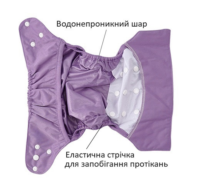 Многоразовый подгузник-обложка Elinfant 3-15 кг (EF459) – фото, отзывы ...