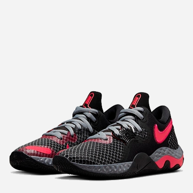 Мужские кроссовки для баскетбола Nike Renew Elevate II CW3406-008 45.5 (11.5US) 29.5 см Black/Siren Red-Pink Prime-Cool Grey (195866155657) - изображение 2