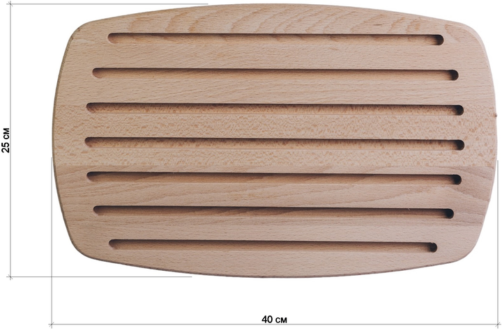 Доска для нарезки хлеба WoodSteel DR-010 25х40 см (4820125760285 ...