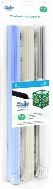 Набір нитки 3Doodler 3 мм PLA для ручки 3D 3 цвета (817005024067) - зображення 1