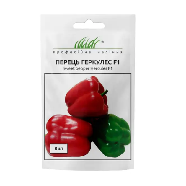 Перець Геркулес F1 кубічний червоний 8шт Професійне насіння – фото ...