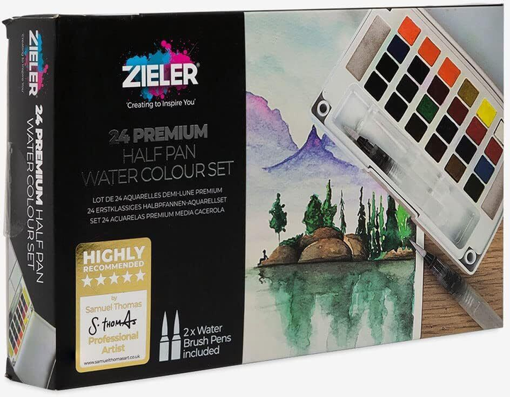 Фарби акварельні Zieler Premium 24 кольори (0604565115508) - зображення 1