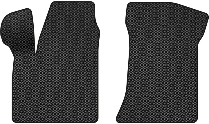 Акція на EVA килимки EVAtech в салон авто передні для Lada Priora 2170 2007-2018 1 покоління Sedan EU 2 шт Black від Rozetka