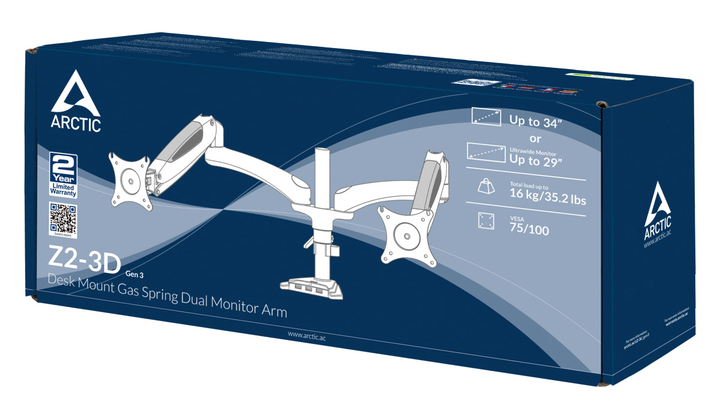 Uchwyt biurkowy do monitorów Arctic Z2-3D Gen 3 (AEMNT00057A) - obraz 14