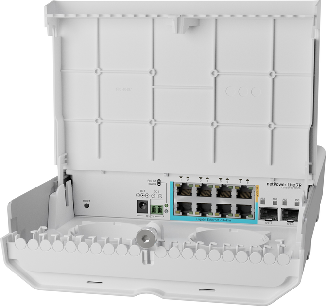 Przełącznik MikroTik netPower Lite 7R (CSS610-1Gi-7R-2S+OUT) - obraz 1