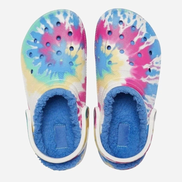 Крокси Classic Lined Tie Dye Powder Blue/Multi, розмір 42 - Фото 3 Крокси Classic Lined Tie Dye Powder Blue/Multi, розмір 42 - зображення 3