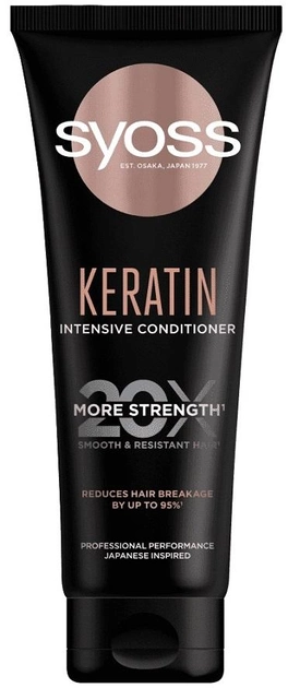 Odżywka Syoss Keratin Intensive Conditioner do włosów słabych i łamliwych 250 ml (9000101665703) - obraz 1