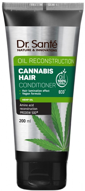 Odżywka do włosów Dr. Sante Cannabis Hair Conditioner rewitalizująca 200 ml (8588006039245) - obraz 1