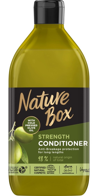 Odżywka do włosów Nature Box Olive Oil z olejem z oliwki wzmacniająca 385 ml (9000101251104) - obraz 1