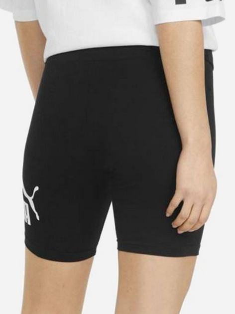 Спортивні шорти жіночі Puma Ess Logo Short Leggings 848347-01 S 7" Чорні (4064535892864) - зображення 2