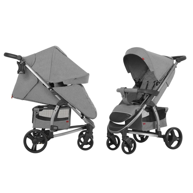 Дитяча прогулянкова коляска CARRELLO Vista CRL-8505 Steel Gray Темно ...