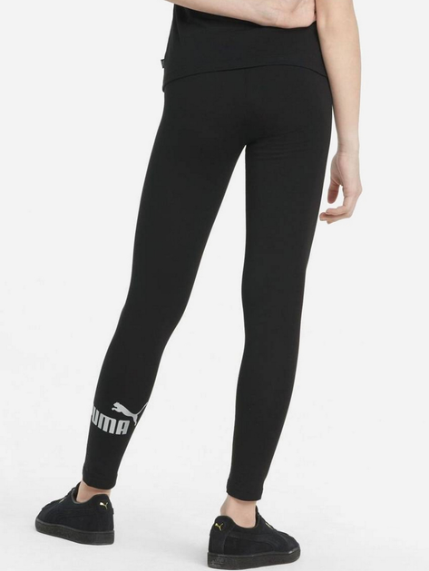 Підліткові спортивні лосини для дівчинки Puma Ess+ Logo Leggings G 846960-01 158-164 см Чорні (4064535826128) - зображення 2