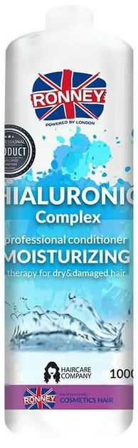 Кондиціонер Ronney Hialuronic Complex Professional Conditioner Moisturizing для сухого і пошкодженого волосся зволожуючий 1000 мл (5060589154988) - зображення 1