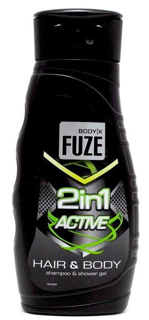 Żel-szampon pod prysznic Body-X Fuze Active 300 ml (8718692417236) - obraz 1