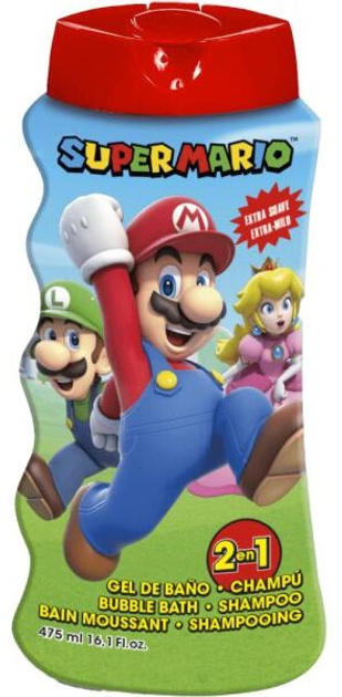 Гель-шампунь для душу Air Val International Super Mario 475 мл (8412428018000) - зображення 1