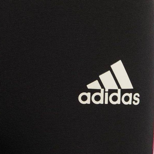 Legginsy dziecięce dla dziewczynki sportowe Adidas Lg Cot Tight H38384 104 cm Czarne (4064057116707) - obraz 3
