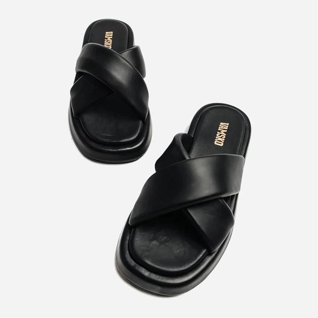 Жіночі шльопанці VAMSKO VAM44101101BL 38 Чорні (6438066167100) - зображення 3