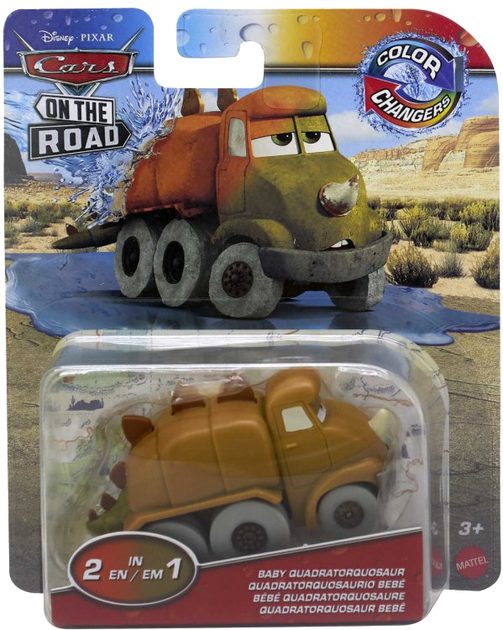 Машинка Mattel Disney Pixar Cars The Road Color Changers Baby Quadratorquosaur (0194735124985) - зображення 1