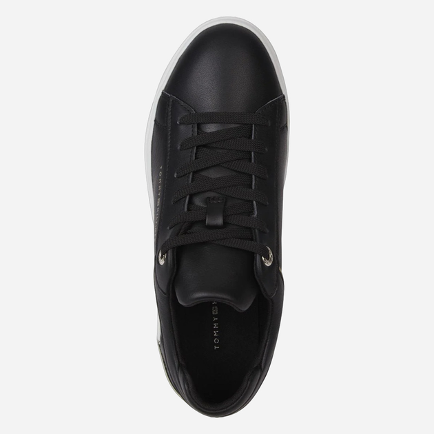 Sneakersy damskie skórzane Tommy Hilfiger THIFW0FW07030BDS 37 Czarne (8720643143903) - obraz 2