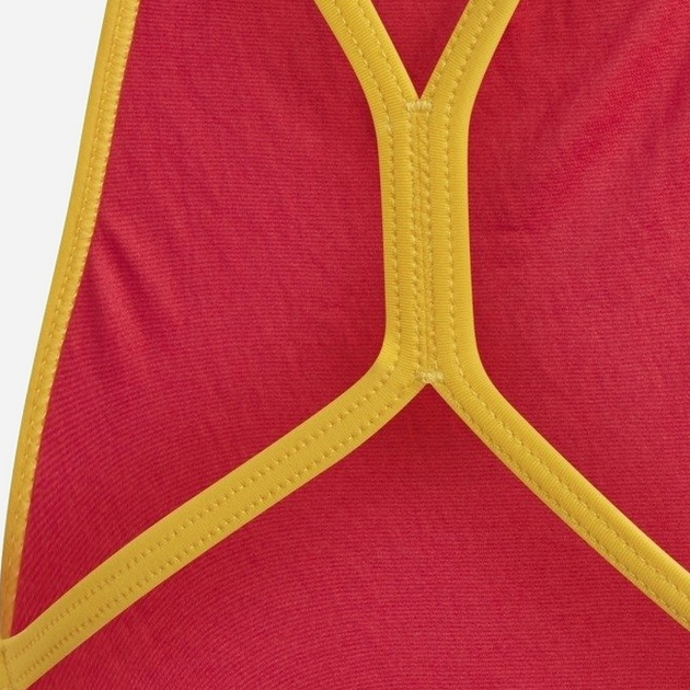 Підлітковий суцільний купальник для басейну для дівчинки adidas Ya Swimsuit DY6386 170 см Червоний (4061626559286) - зображення 3