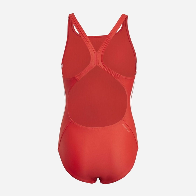 Дитячий суцільний купальник для басейну для дівчинки Adidas Fit Suit 3S Y GQ1143 110 см Червоний (4064044022806) - зображення 2