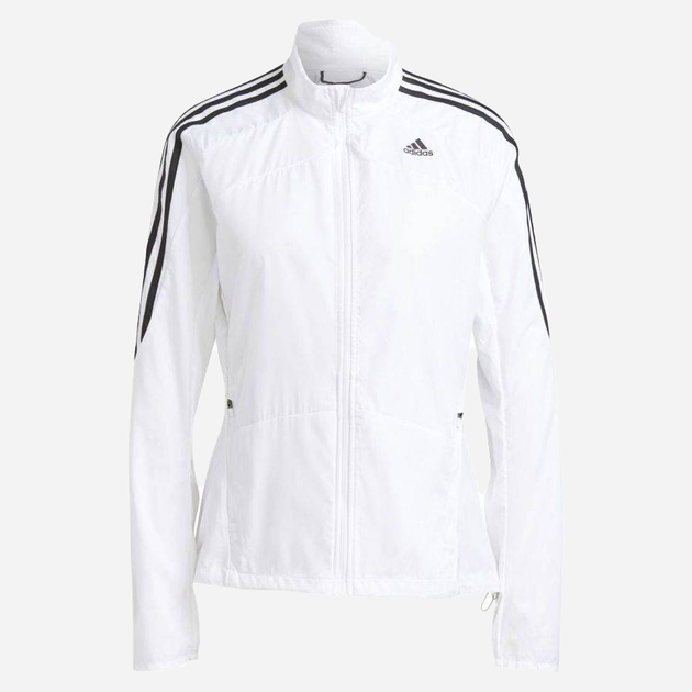 Wiatrówka do biegania damska Adidas Marathon Jkt W GK6061 XL Biała (4064044053916) - obraz 1