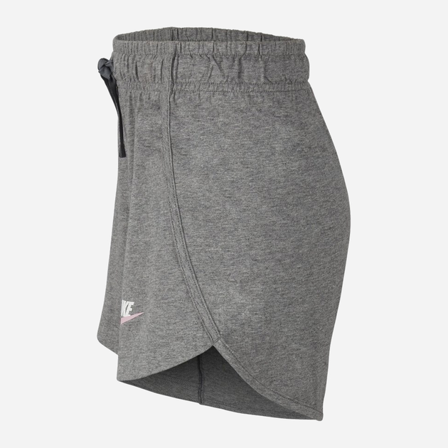 Krótkie spodenki dziecięce dla dziewczynki na WF Nike Nsw Short Jersey CQ9353-091 128-137 cm (S) Szare (193658611763) - obraz 3