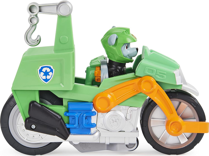 Motocykl Spin Master Paw Patrol Moto Pups Rocky Deluxe Vehicle z figurką (0778988361948) - obraz 3