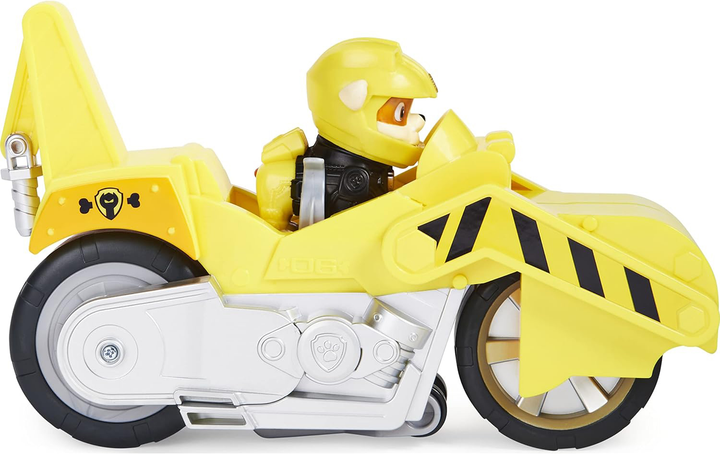 Мотоцикл Spin Master Paw Patrol Moto Pups Rubble Deluxe Vehicle з фігуркою (0778988319475) - зображення 3