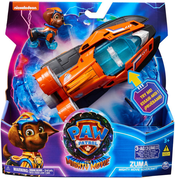 Samochód Spin Master Paw Patrol Movie 2 Zuma Mighty Movie Hovercraft z figurką (0778988486498) - obraz 1