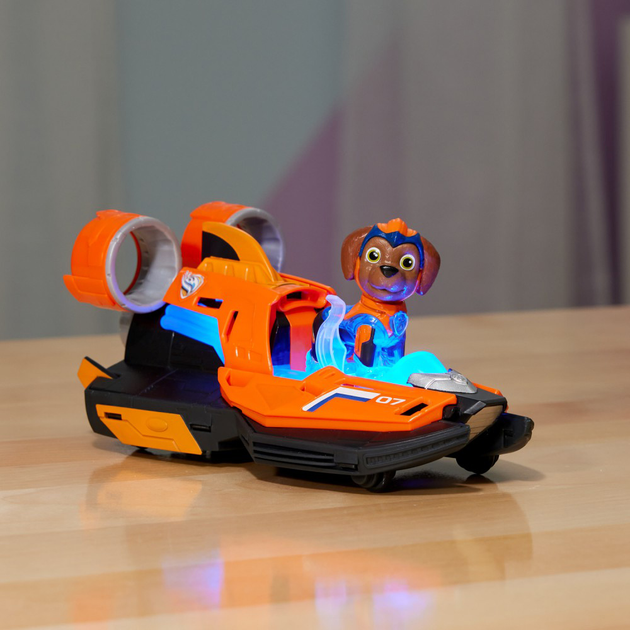 Samochód Spin Master Paw Patrol Movie 2 Zuma Mighty Movie Hovercraft z figurką (0778988486498) - obraz 6