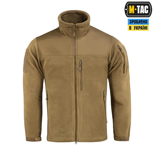 Тактическая военная куртка M-Tac Alpha Microfleece Gen.II Coyote Brown L - изображение 2