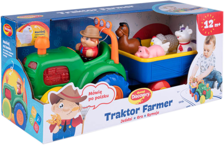 Traktor Happy Baby Farm z figurkami (0661148247520) - obraz 1