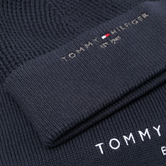 Комплект (шапка + шарф) чоловічий Tommy Hilfiger THIAM0AM10357DW6 Синій (8720641982627) - зображення 2