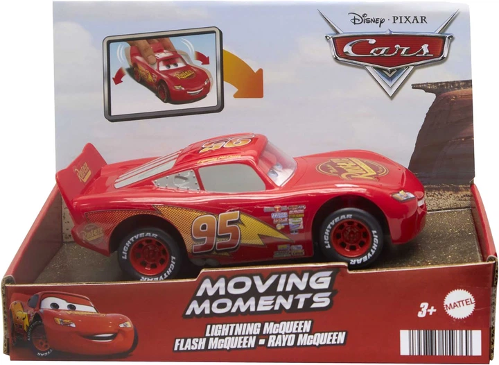 Машинка Mattel Disney Cars Moving Moments Lightning McQueen