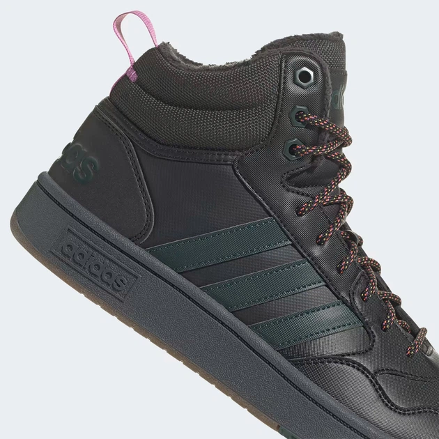 Чоловічі черевики зимові Adidas Hoops 3.0 Mid WTR GZ6681 45.5 (10.5UK) 28 см Чорні (195740079062) - Фото 7 Чоловічі черевики зимові Adidas Hoops 3.0 Mid WTR GZ6681 45.5 (10.5UK) 28 см Чорні (195740079062) - зображення 7