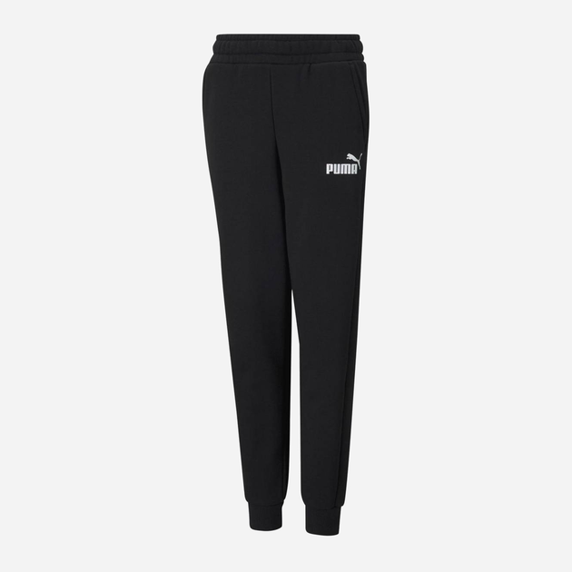 Dziecięce spodnie dresowe ciepłe polarowe dla chłopca Puma Ess Logo Pants Fl Cl B 586973-01 104 cm Czarne (4063697282766) - obraz 1