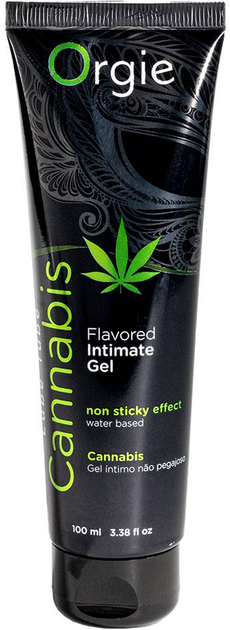 Їстівний інтимний гель Orgie Flavored Intimate Gel Cannabis зі смаком конопель 100 мл (5600298351485) - зображення 1