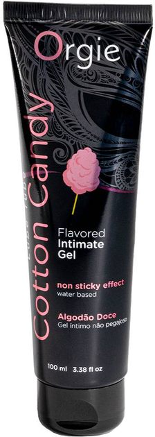 Jadalny żel intymny Orgie Flavored Intimate Gel Cotton Candy o smaku waty cukrowej 100 ml (5600298351058) - obraz 1