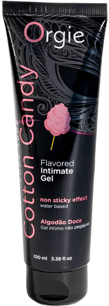 Jadalny żel intymny Orgie Flavored Intimate Gel Cotton Candy o smaku waty cukrowej 100 ml (5600298351058) - obraz 1