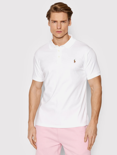 Поло длинное мужское Polo Ralph Lauren PRL710685514001 XL Белое ...