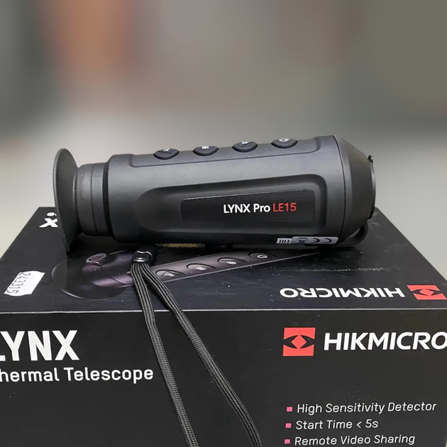 Тепловізор HikMicro Lynx Pro LE15, 15 мм, Wi-Fi, стaдиoмeтpичecĸий далекомір, відеозапис (HM-TS02-15XG / W-LE15) - зображення 1
