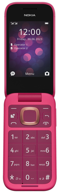 Telefon komórkowy Nokia 2660 Flip 48/128MB DualSim Pop Pink (1GF011MPC1A04) - obraz 4