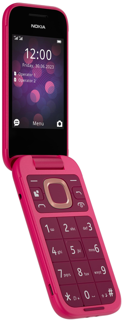 Telefon komórkowy Nokia 2660 Flip 48/128MB DualSim Pop Pink (1GF011MPC1A04) - obraz 7